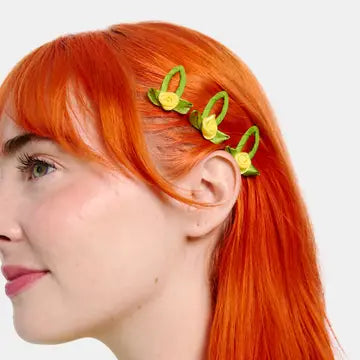 CHUNKS - Rosette Snap Clips in Yellow