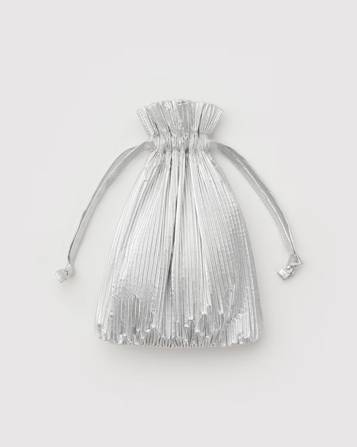 BAGGU - Pleated Baggu - Silver