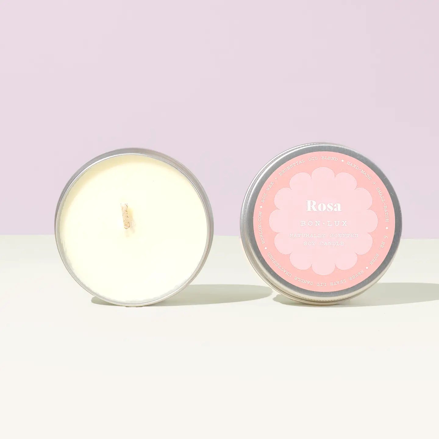 BON LUX - Rosa Scented Travel Tin Candle