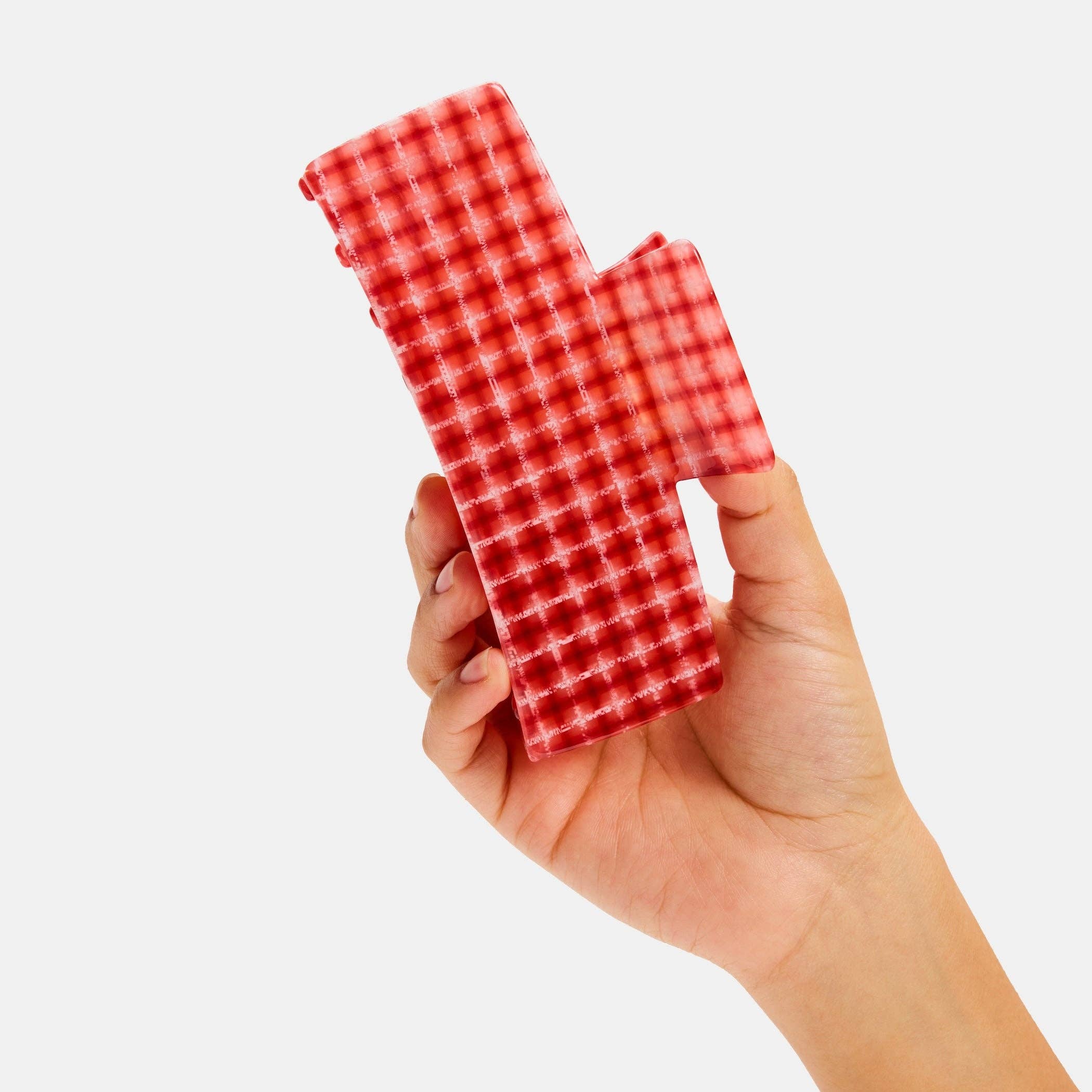 CHUNKS - Jumbo Box Claw in Red Plaid