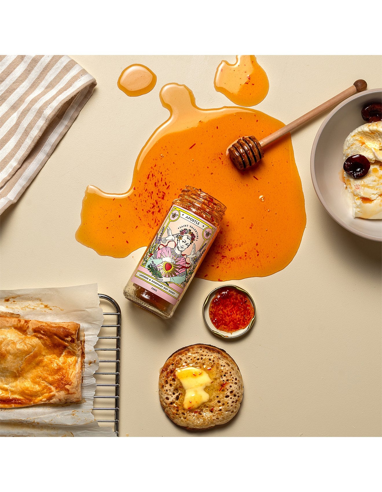 APOSTLE - Saint Valentine Lavender & Rosemary Hot Honey 320g