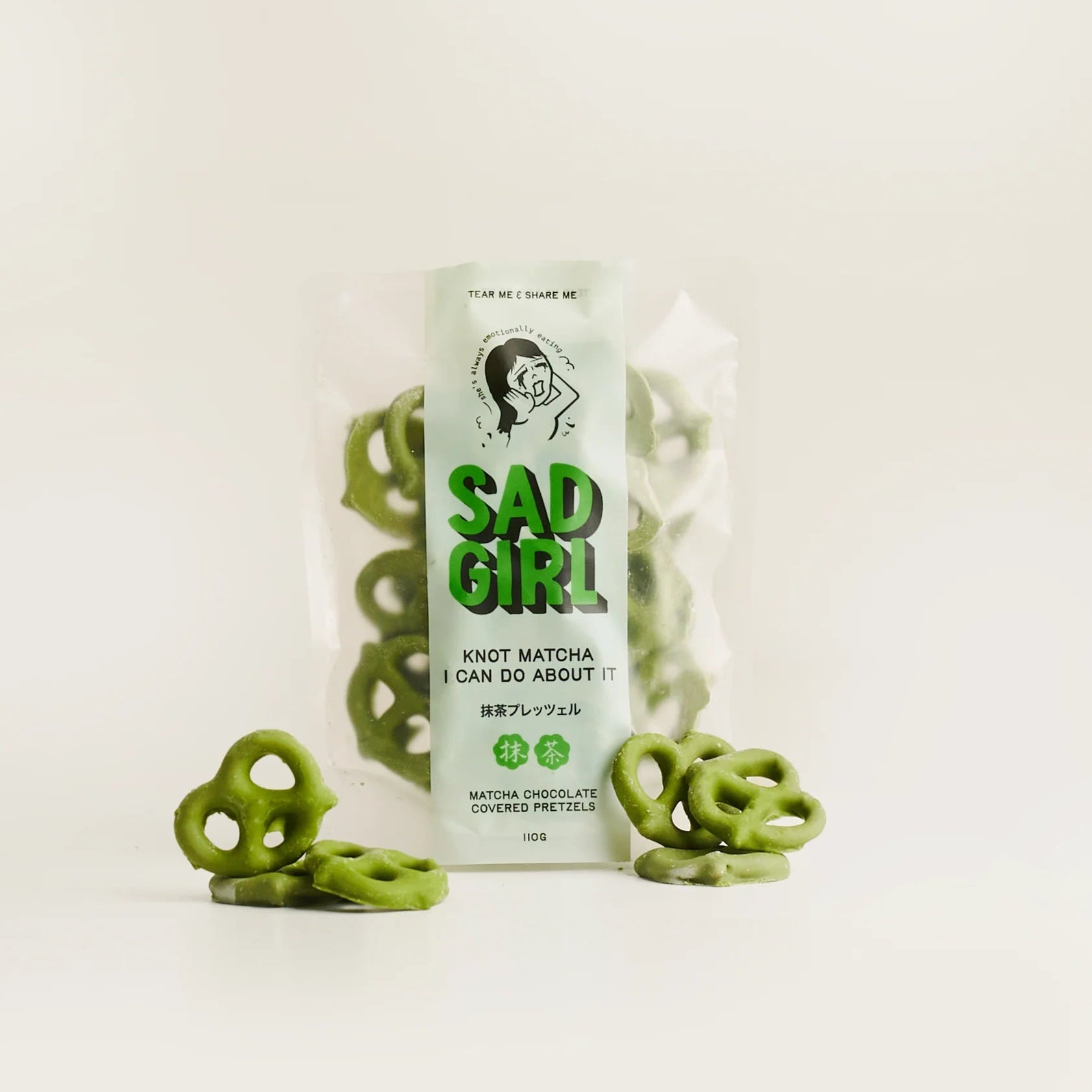 SAD GIRL MATCHA - Knot Matcha Pretzels