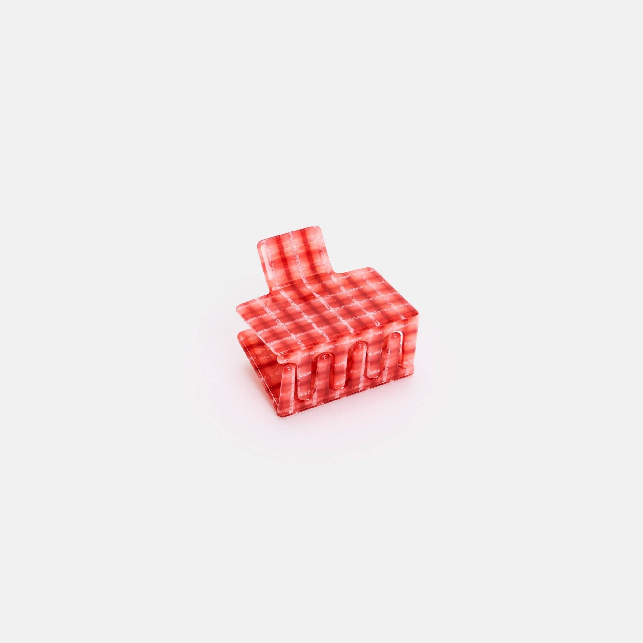 CHUNKS - Midi Box Claw in Red Plaid