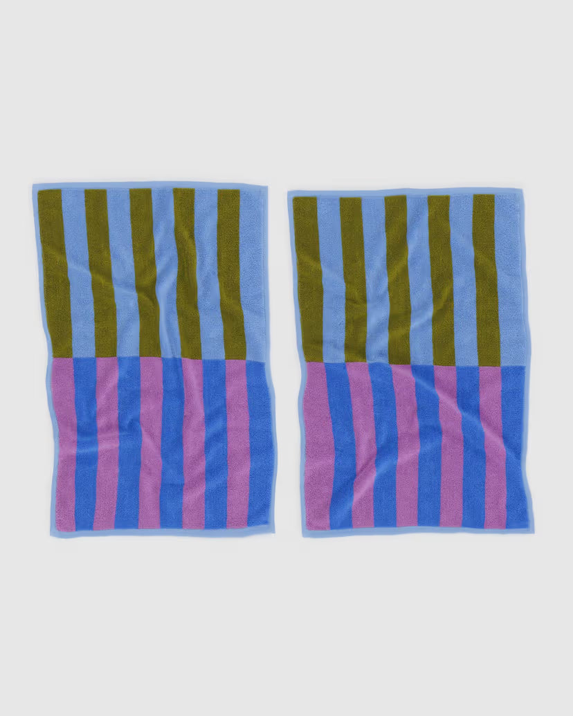 BAGGU - Hand Towel Set of 2 - Cabana Stripe Mix