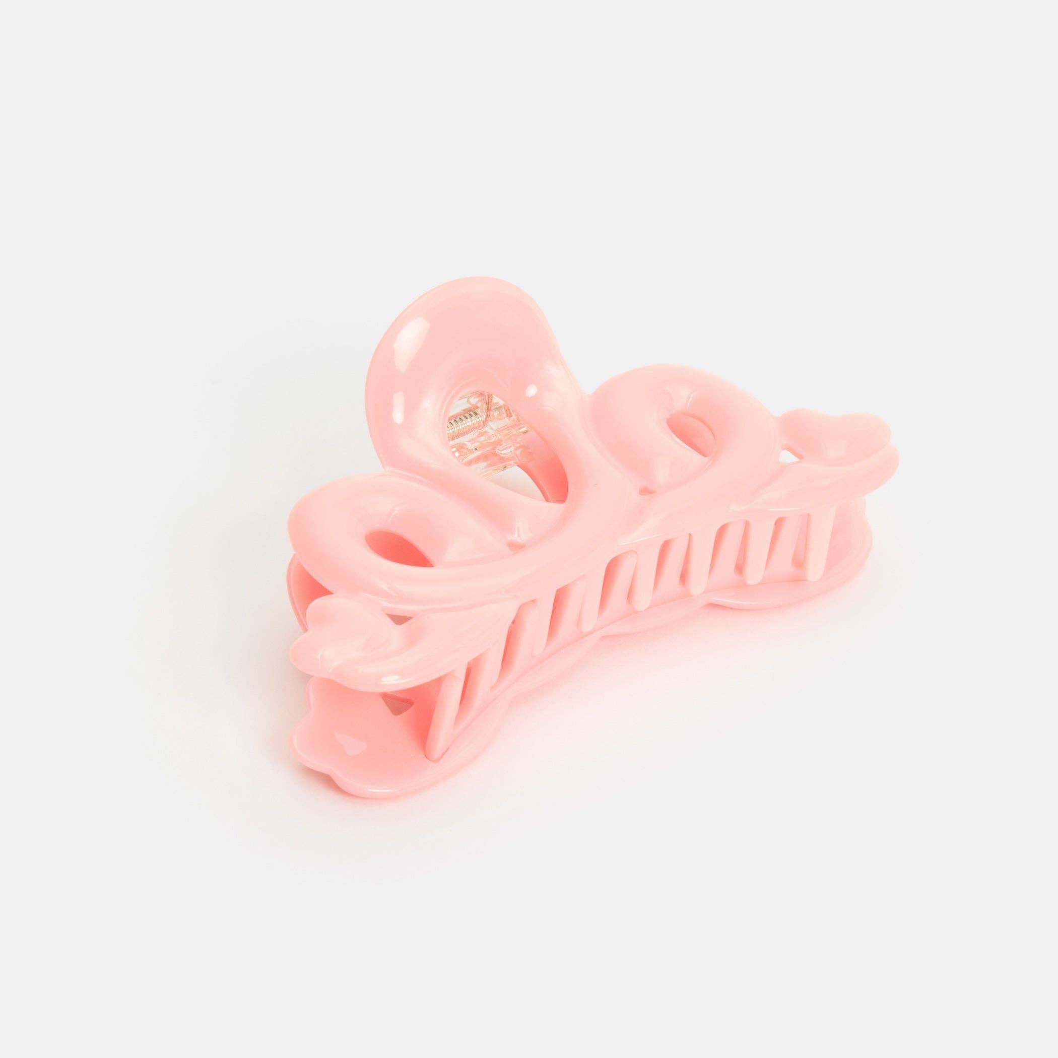 CHUNKS - Large Heart Loop Claw in Pink
