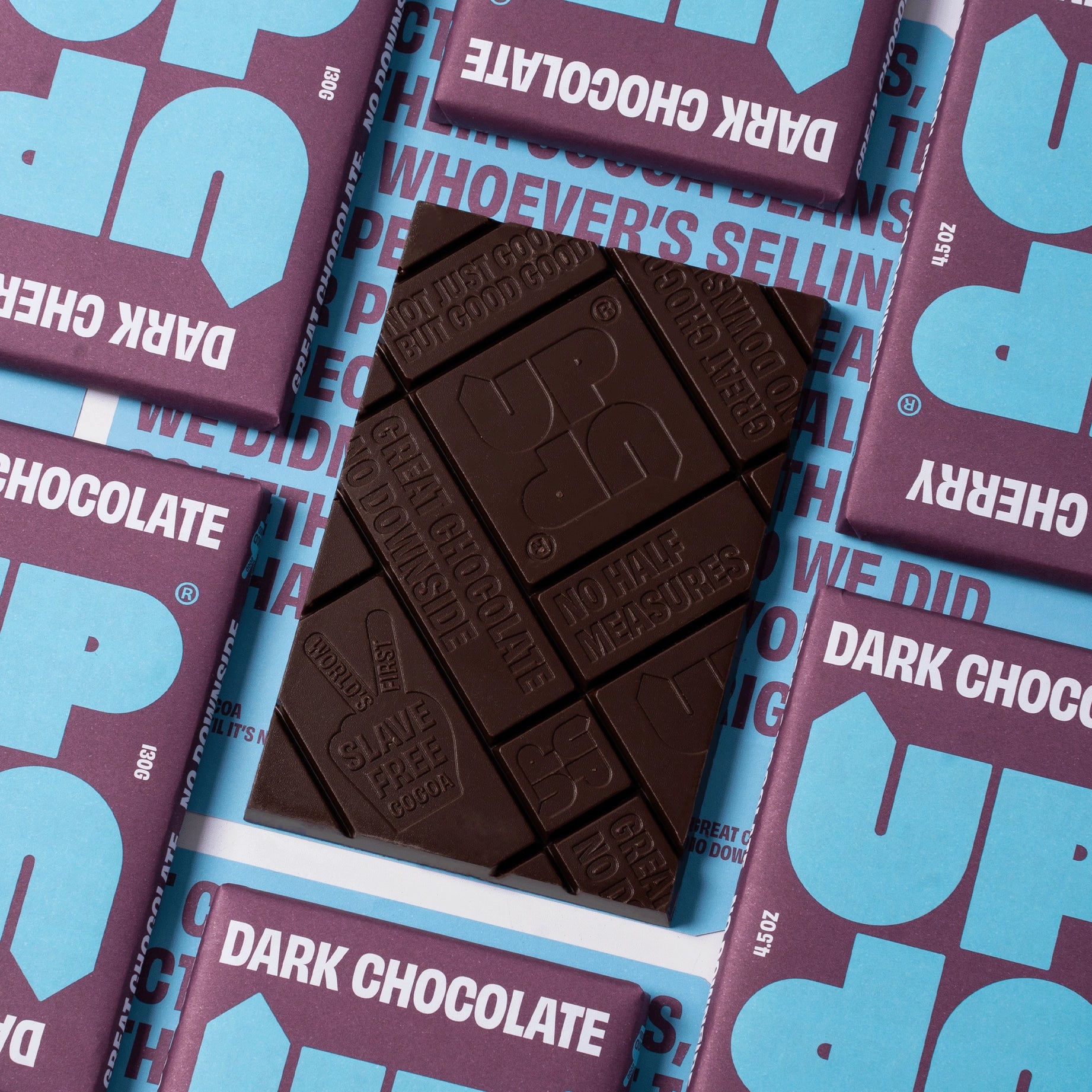 UP-UP CHOCOLATE - Cherry Dark Chocolate Bar 120g