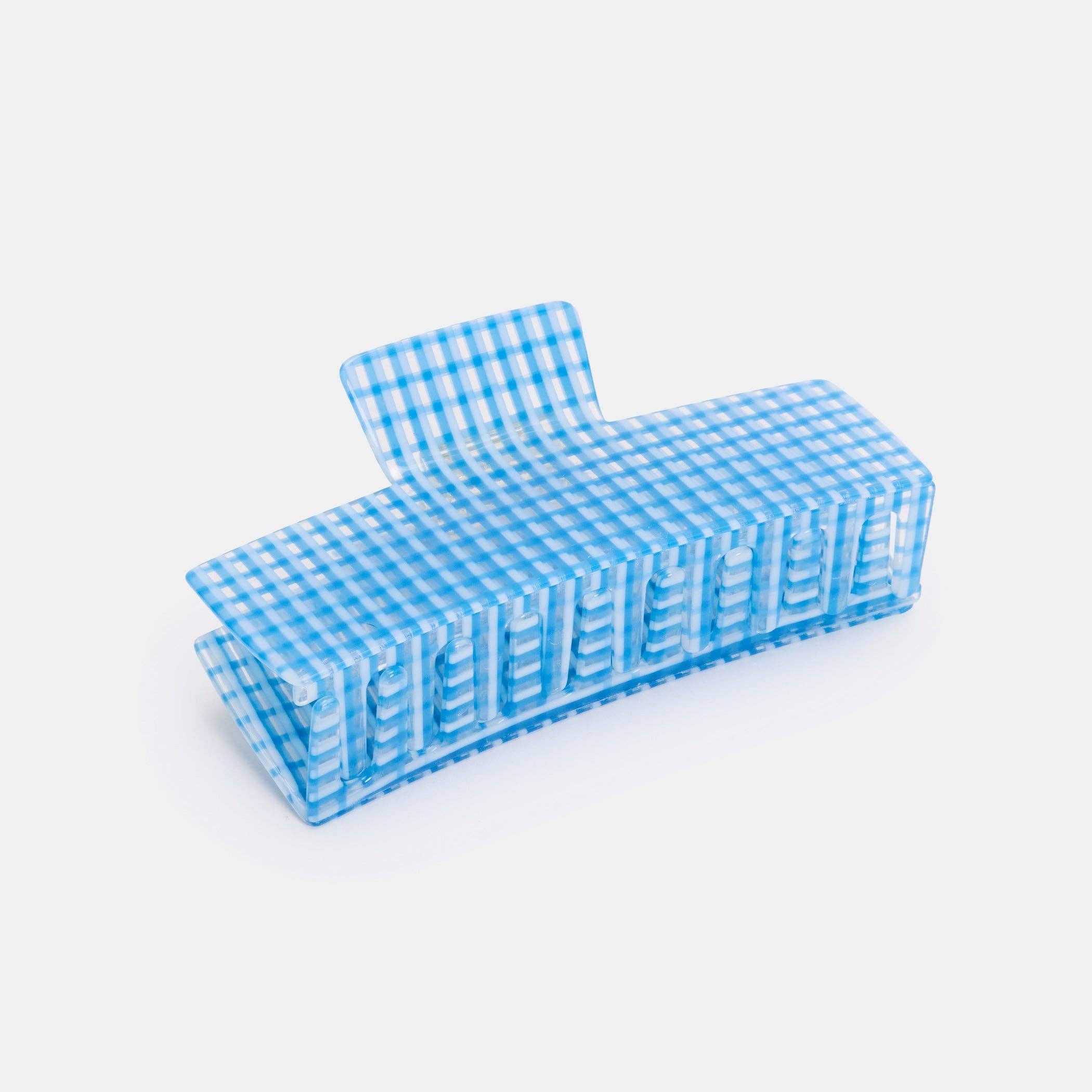 CHUNKS - Jumbo Box Claw in Blue Lattice