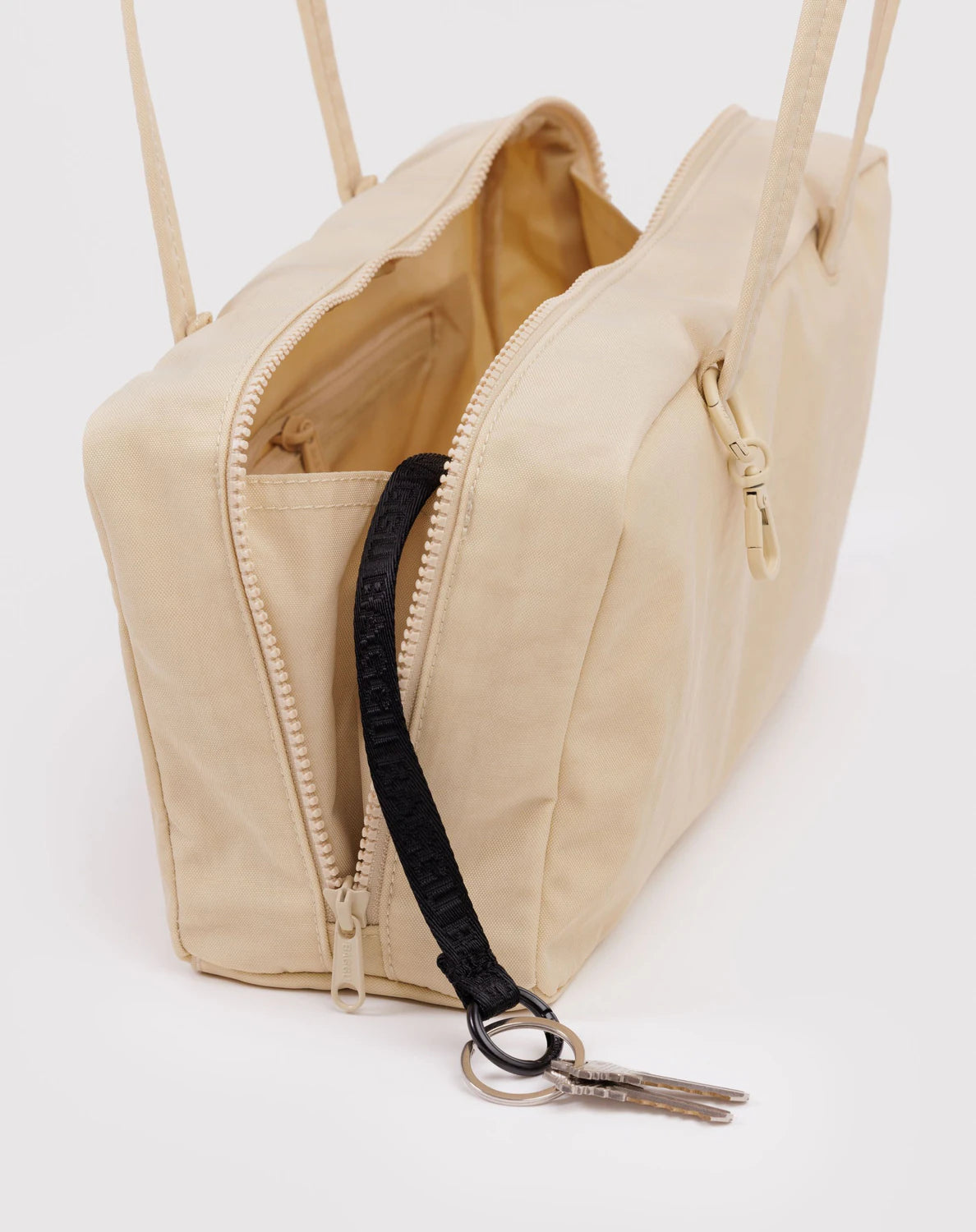 BAGGU - Nylon Bowler Bag - Custard