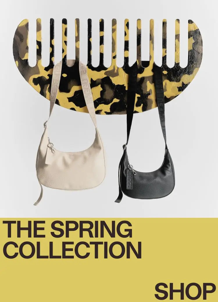 BAGGU Medium Recycled Leather Crescent Bag - Brown