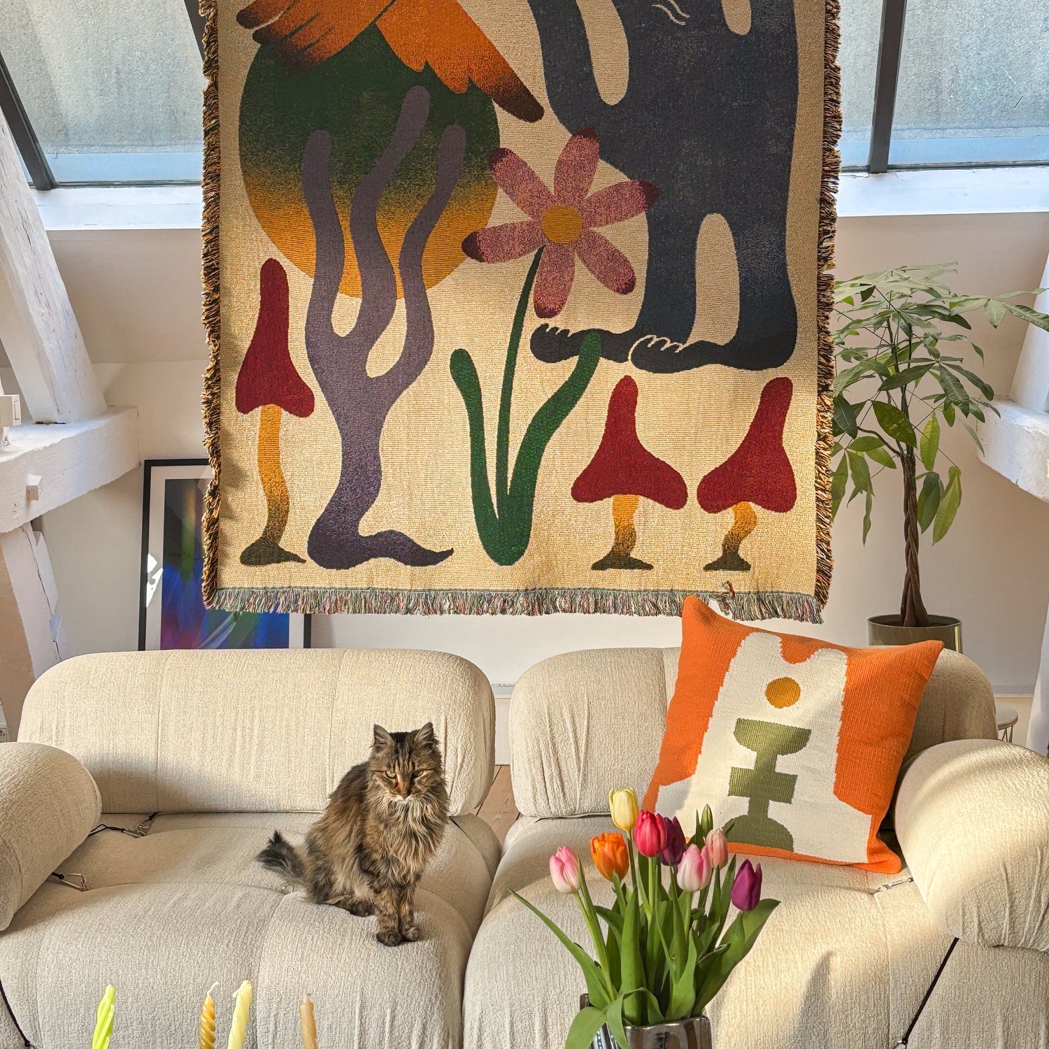 SLOW DOWN STUDIO - Irma Throw Pillow Cover