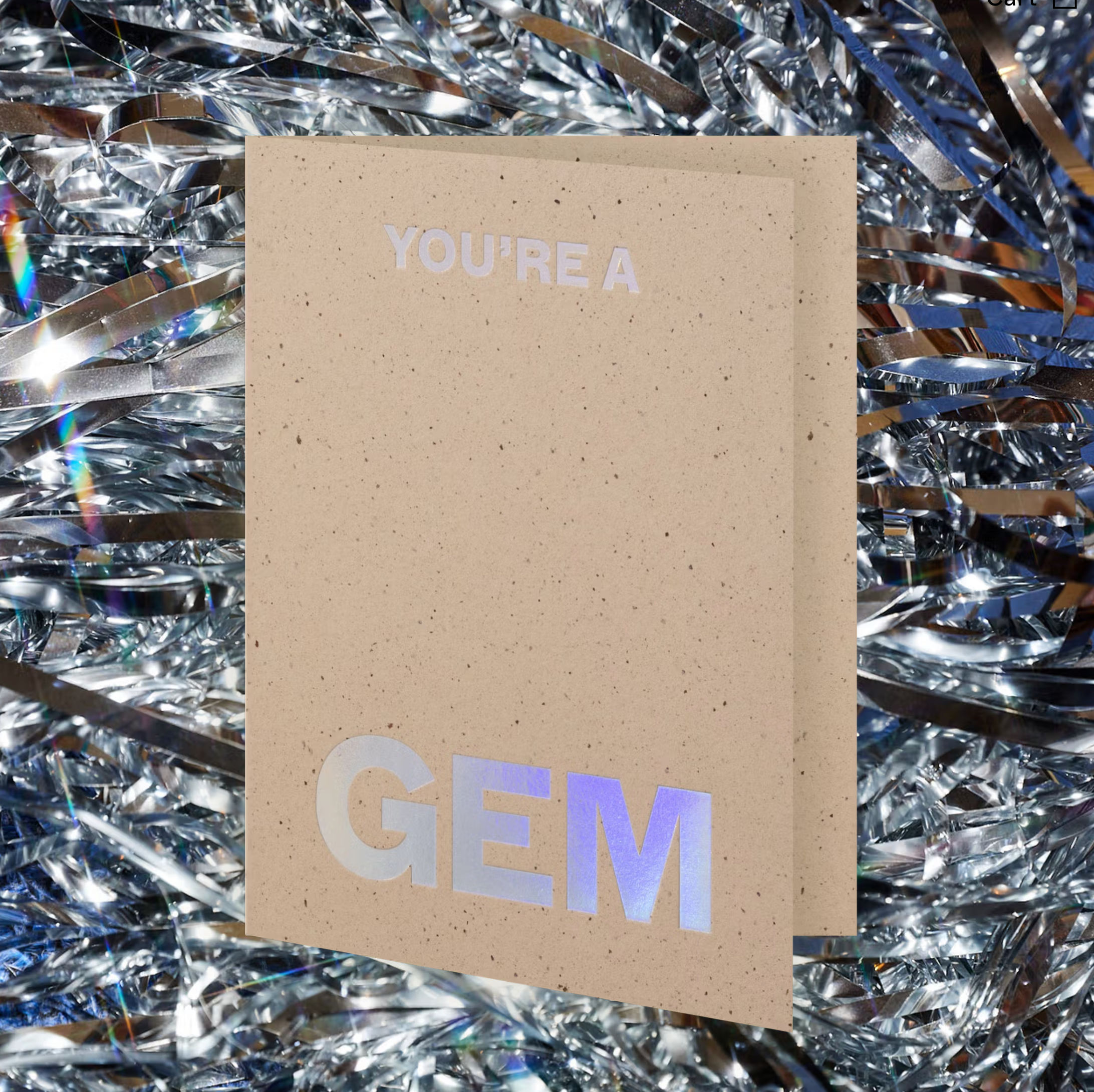 Short Talk Greeting Card | You're A Gem