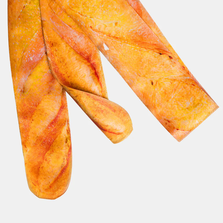 CHUNKS Silk Tie Scrunchie in Baguette