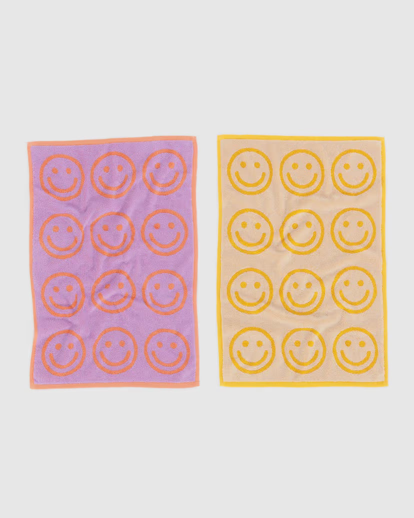 BAGGU - Hand Towel Set of 2 - Happy Lilac Marigold