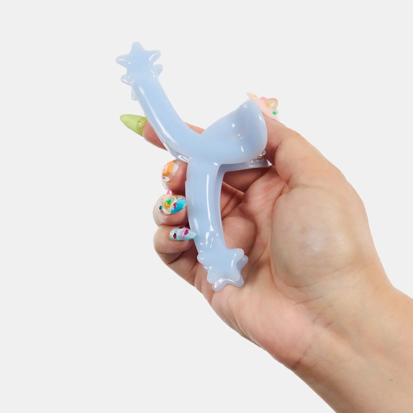 CHUNKS - Single Star Loop Claw in Baby Blue