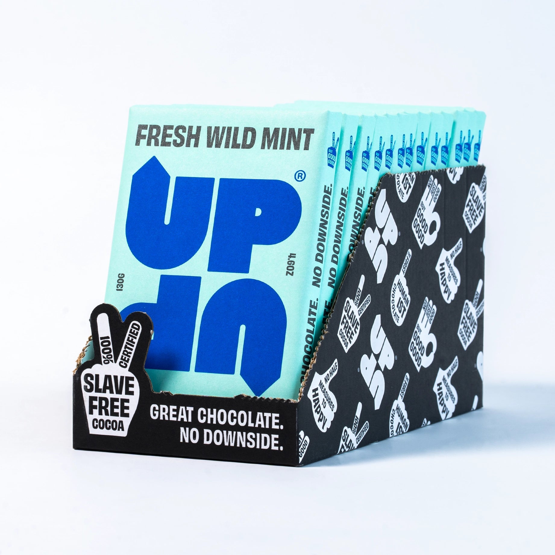 UP-UP CHOCOLATE - Wild Mint Dark Chocolate Bar 120G