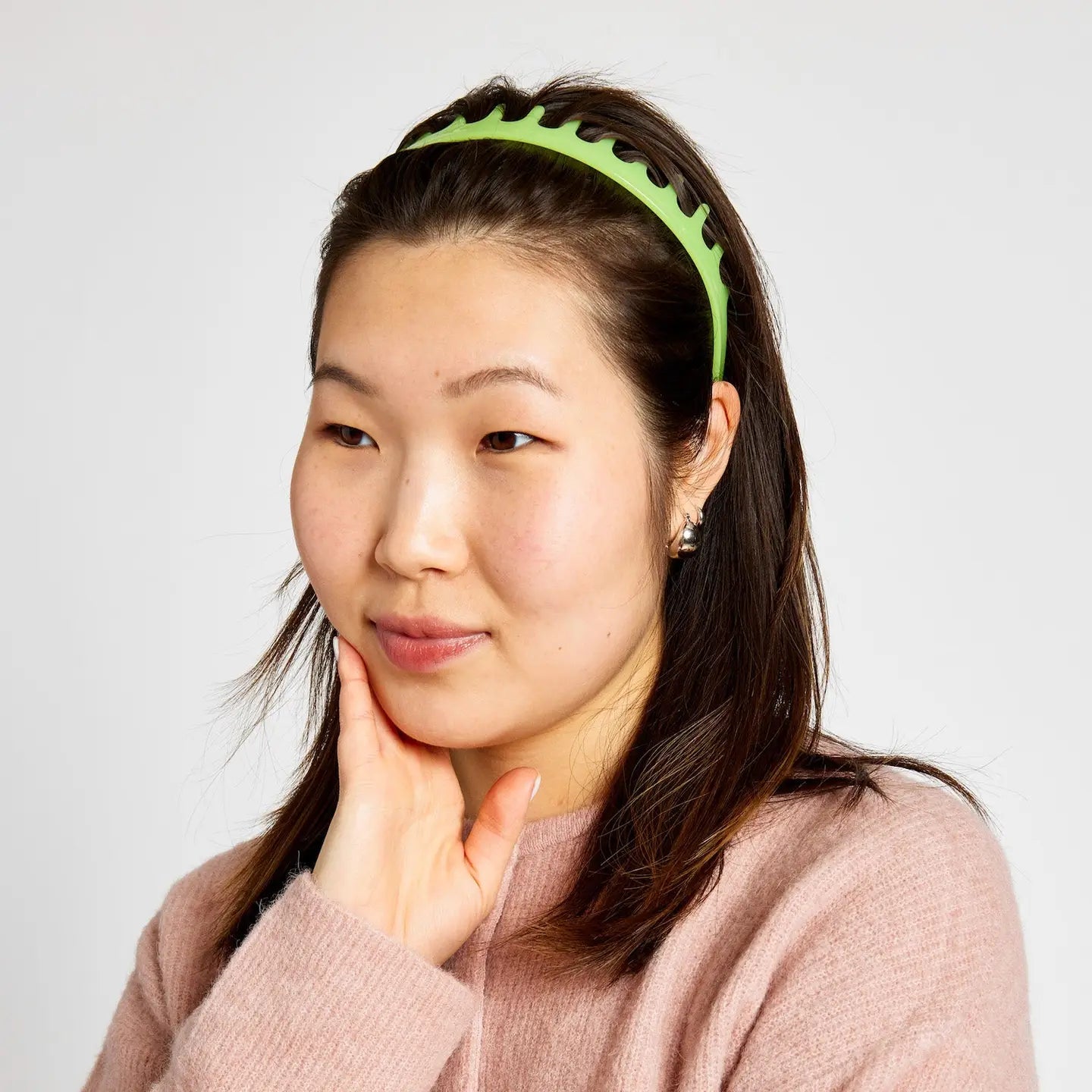 CHUNKS Comb Headband in Honeydew