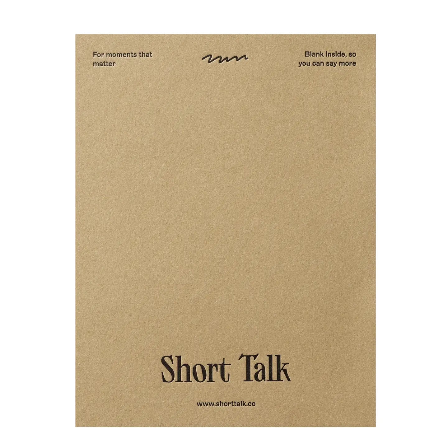 Short Talk Greeting Card | This Must Be the Place