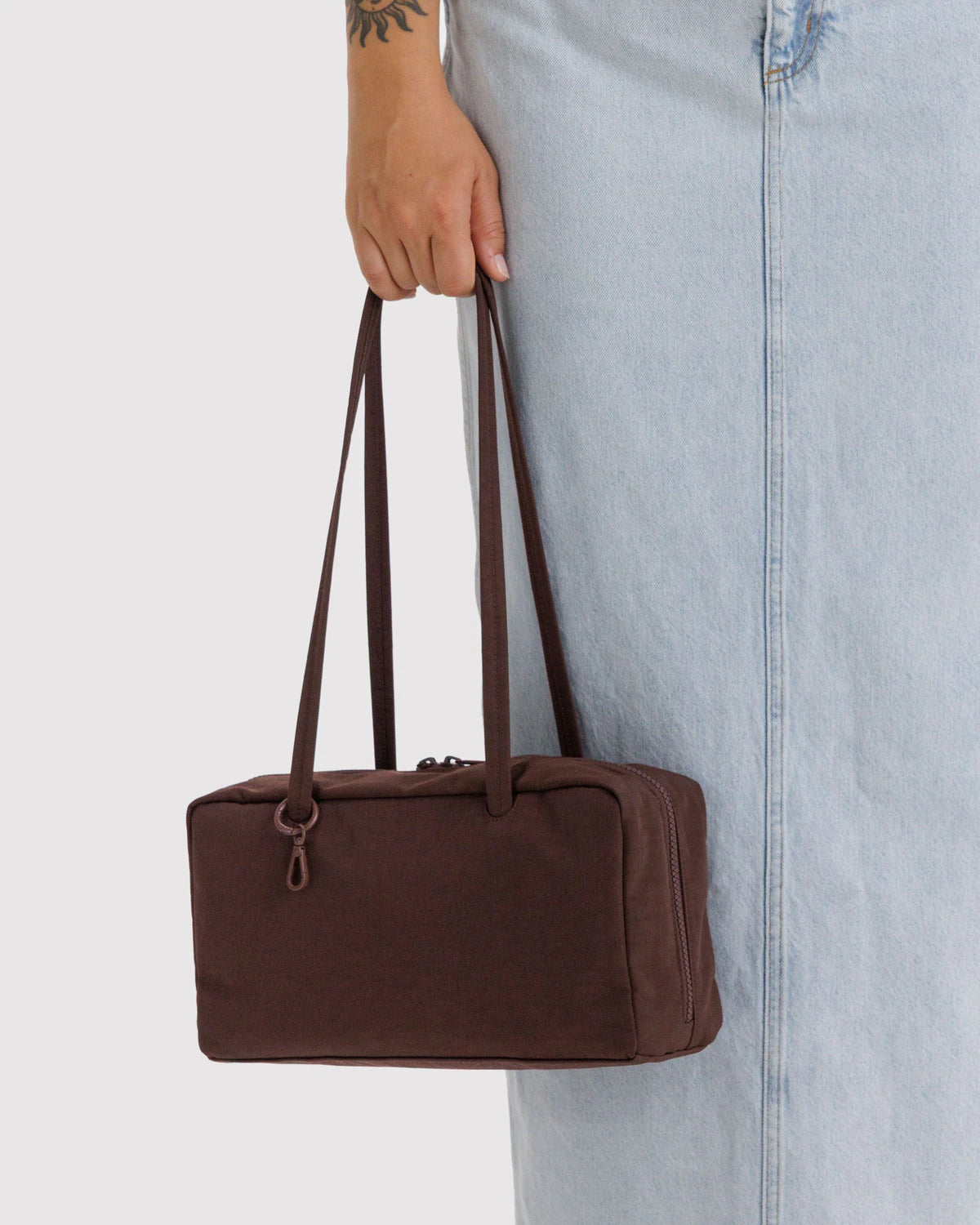 BAGGU - Nylon Bowler Bag - Coffee
