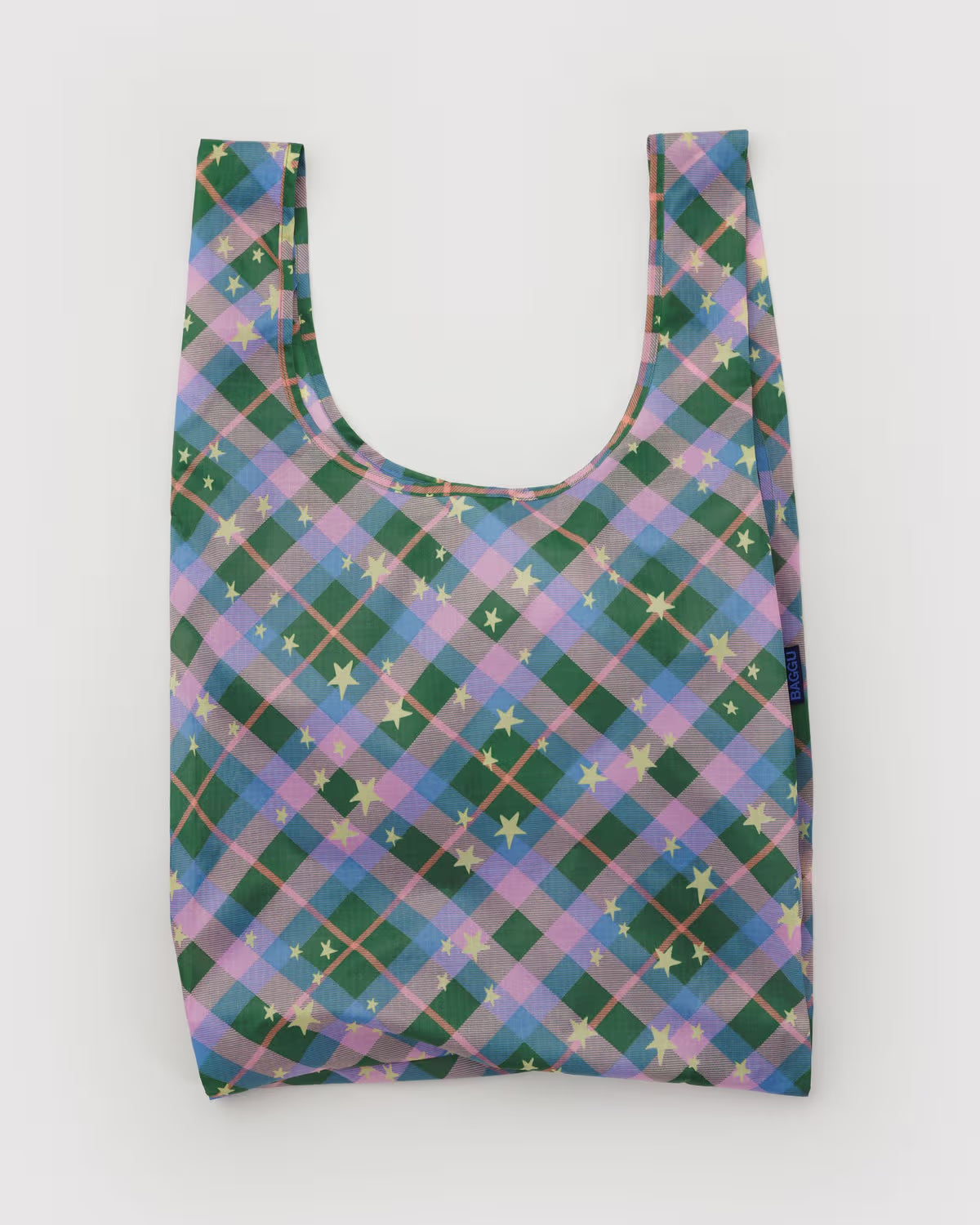 BAGGU - Standard Bag - Green Star Plaid