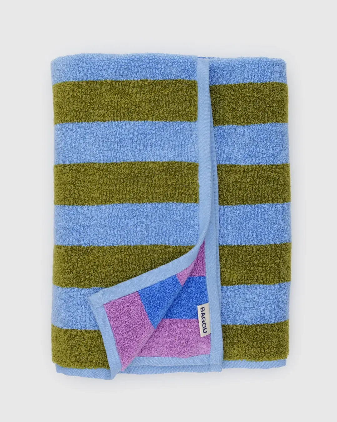 BAGGU Bath Towel - Cabana Stripe Mix