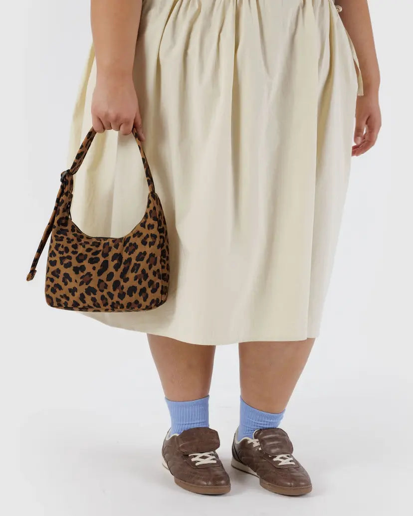 BAGGU - Mini Nylon Shoulder Bag - Leopard