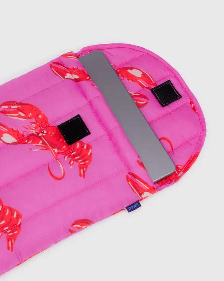 BAGGU Puffy Laptop Sleeve 13"/14" PinkLobster
