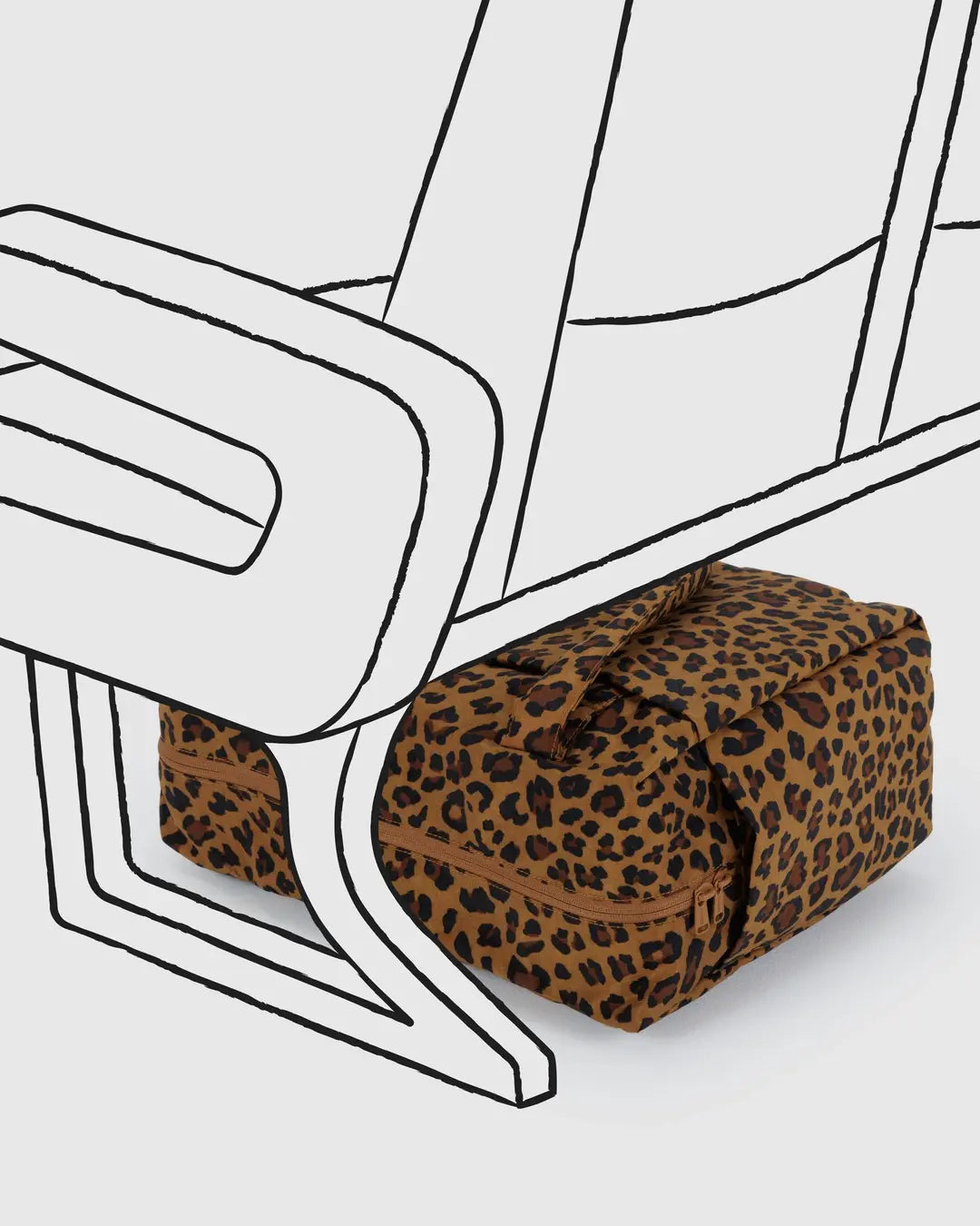 BAGGU - Small Cloud Carry On - Leopard