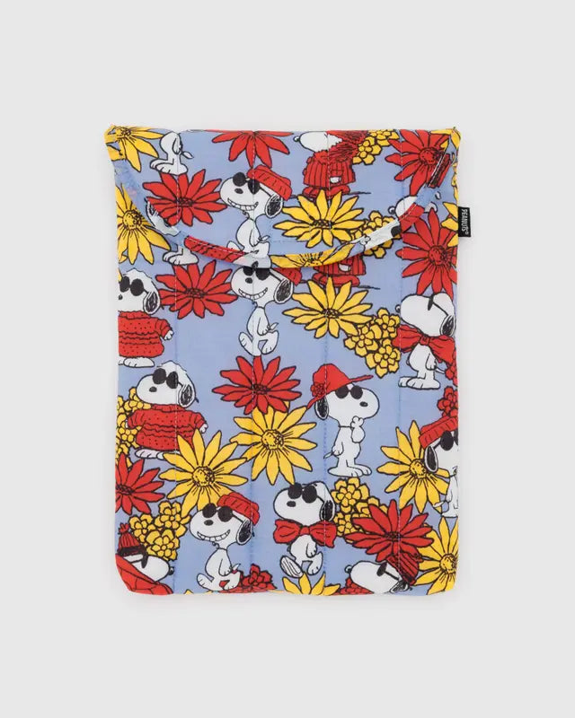 BAGGU Puffy Laptop Sleeve 13"/ 14" - Floral Snoopy
