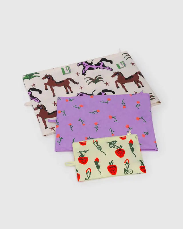 BAGGU - Go Pouch Set - Painted Prairie