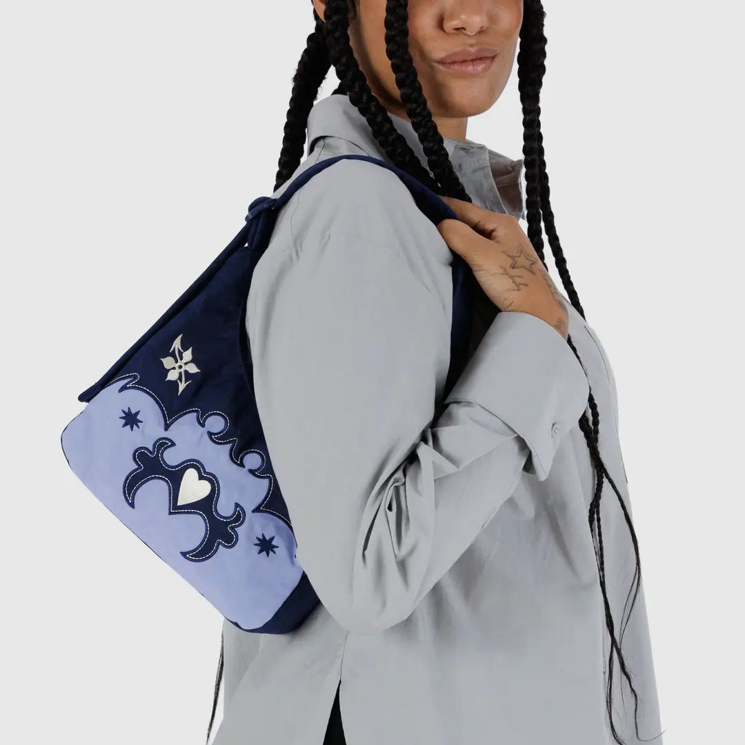 BAGGU Mini Nylon shoulder bag - Western Appliqué