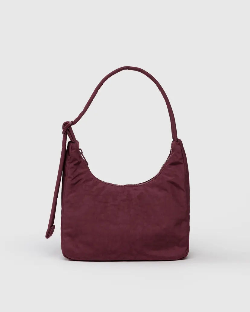 BAGGU - Mini Nylon shoulder bag - Mahogany