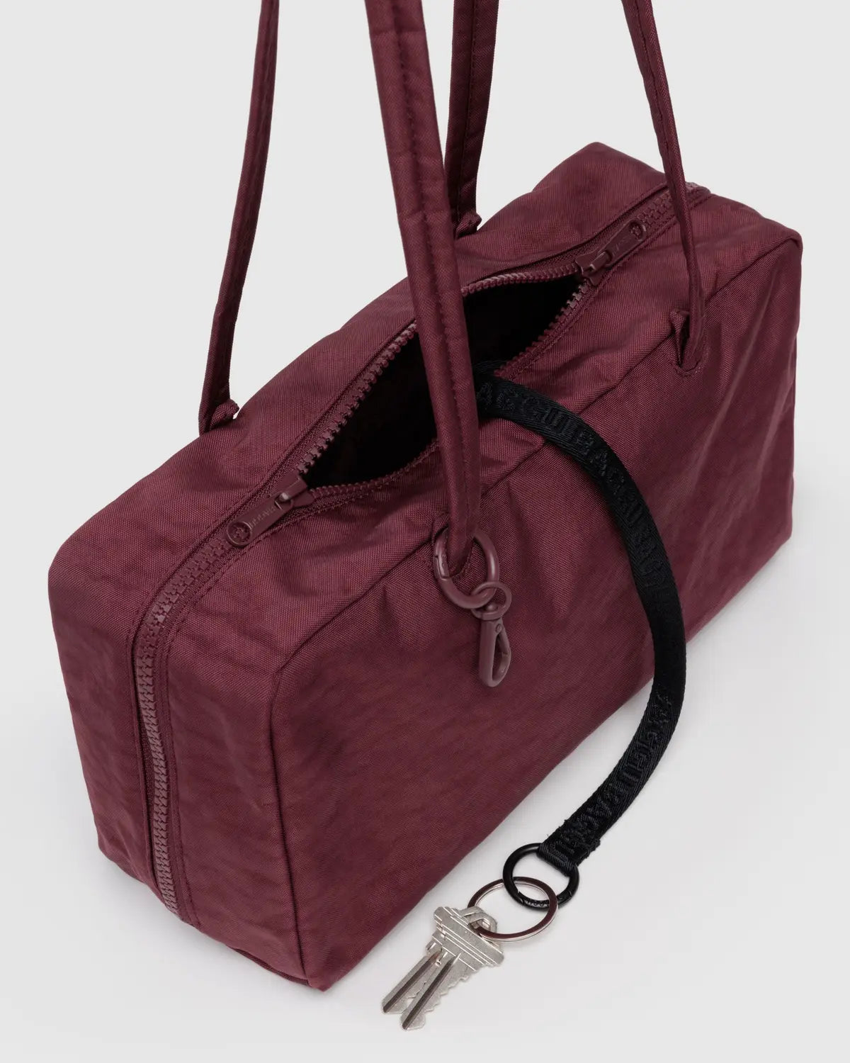 BAGGU - Nylon Bowler Bag - Mahogany