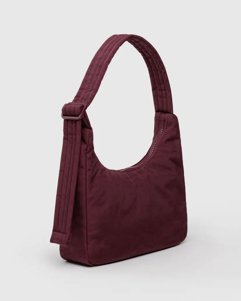 BAGGU - Mini Nylon shoulder bag - Mahogany
