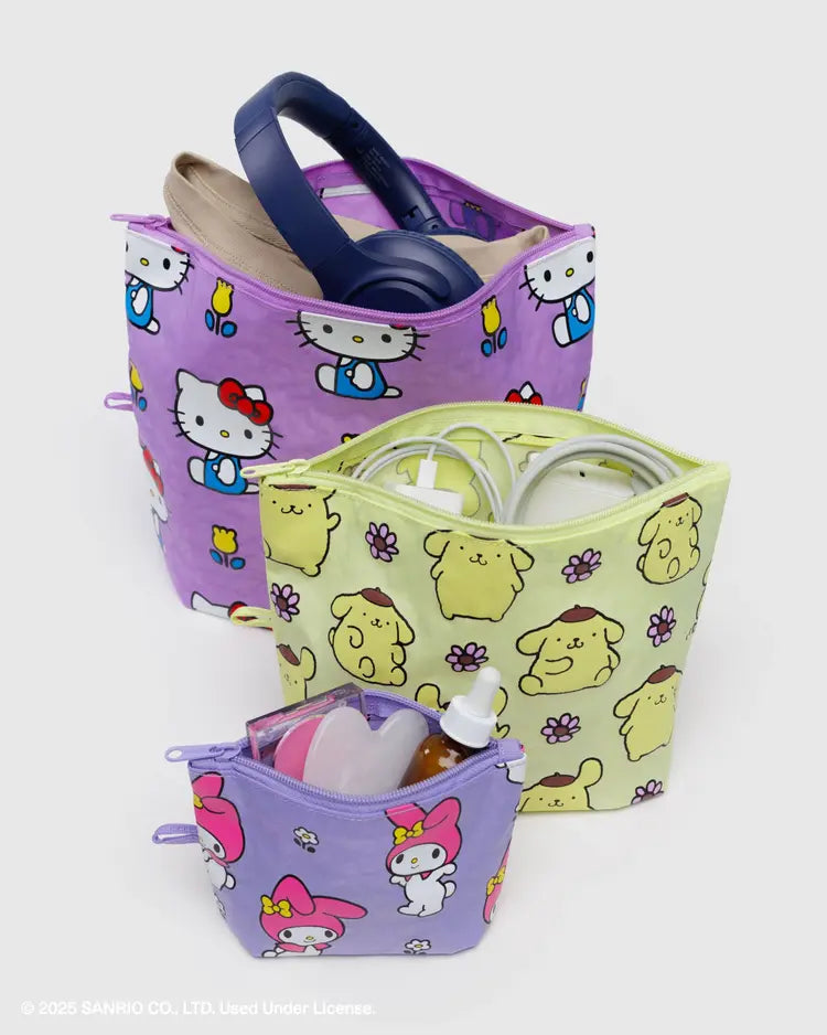 BAGGU - Go Pouch Set - Hello Kitty and Friends Florals