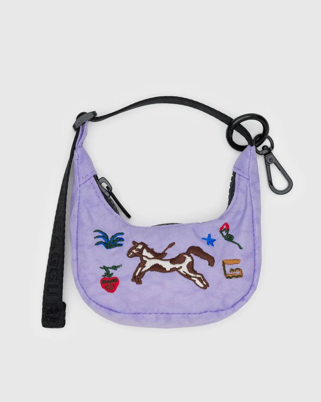 BAGGU - Crescent Bag Charm - Embroidered Pony