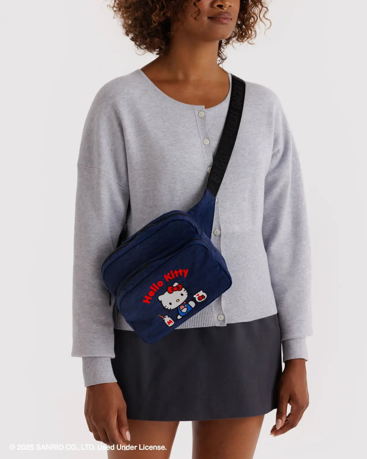 BAGGU - Fanny Pack - Embroidered Hello Kitty Milkshake