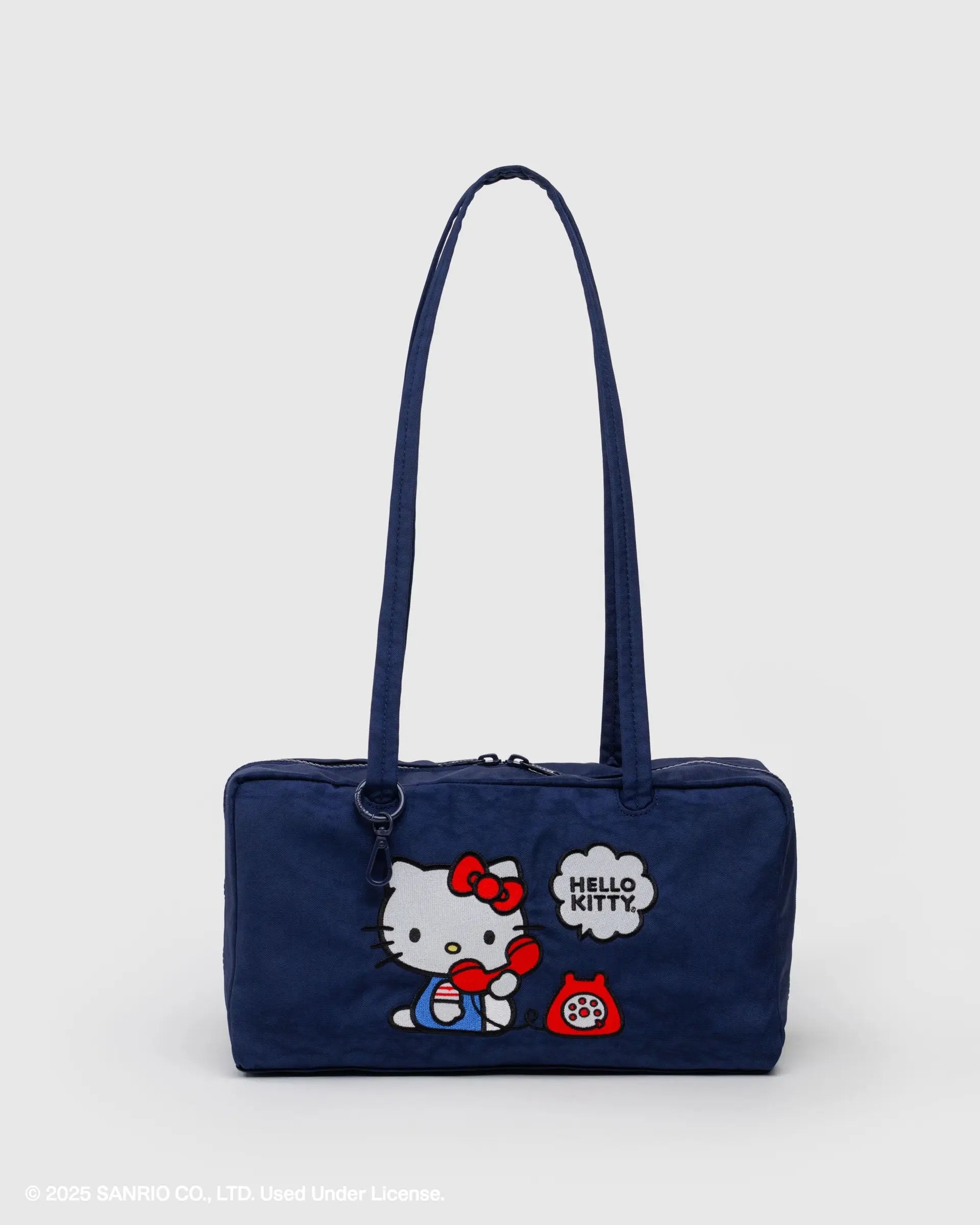 BAGGU - Nylon Bowler Bag - Embroidered Hello Kitty Phone