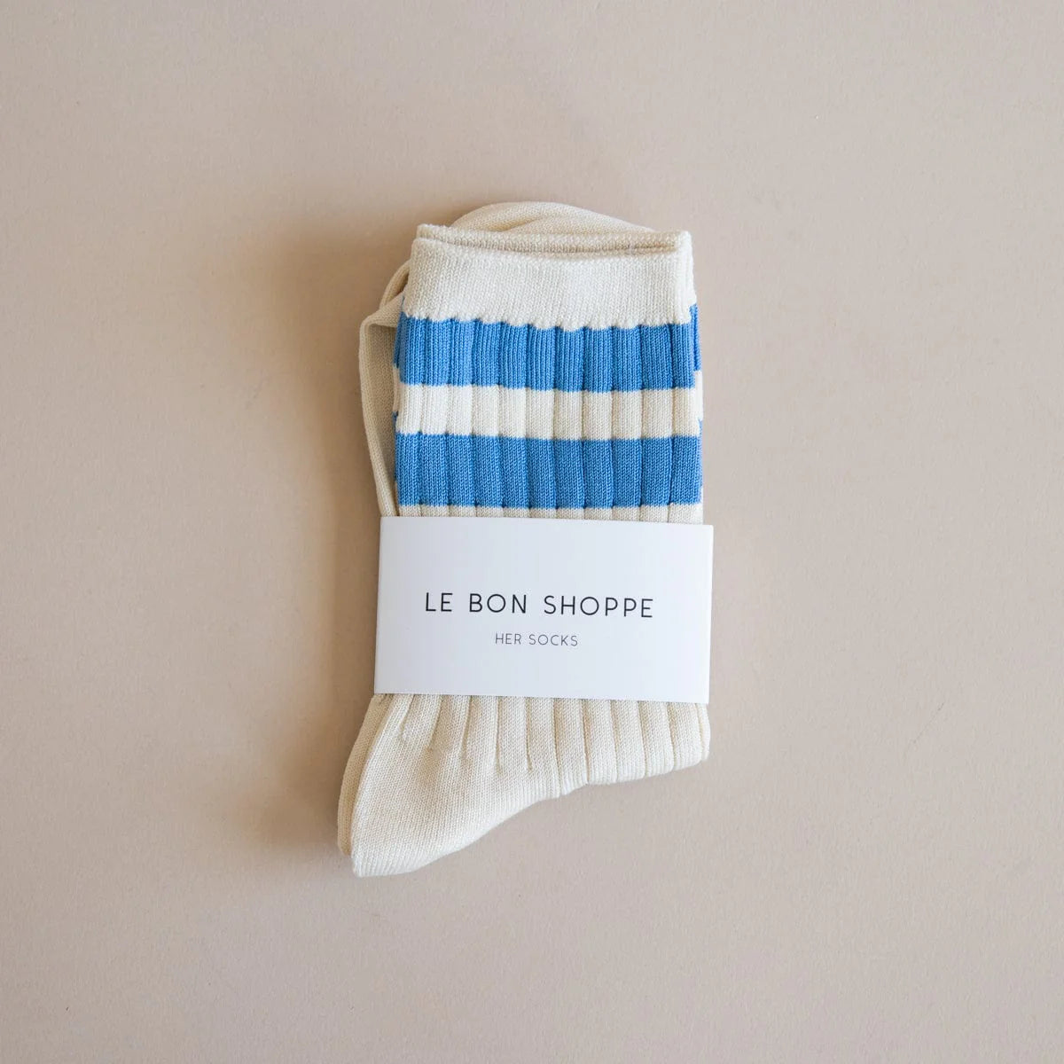 LE BON SHOPPE - Her Socks - Blue Stripe