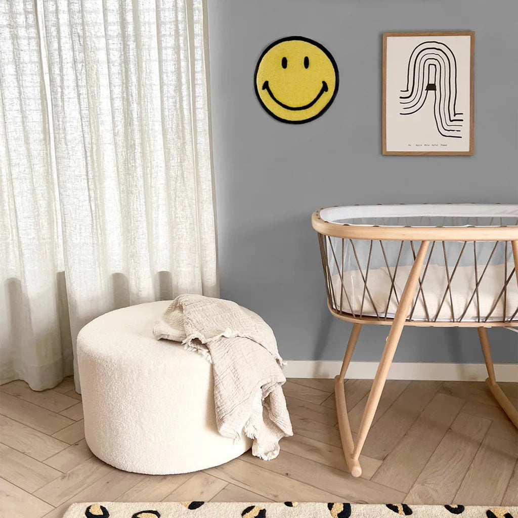 MAISON DEUX - Smiley Wall Rug - Yellow