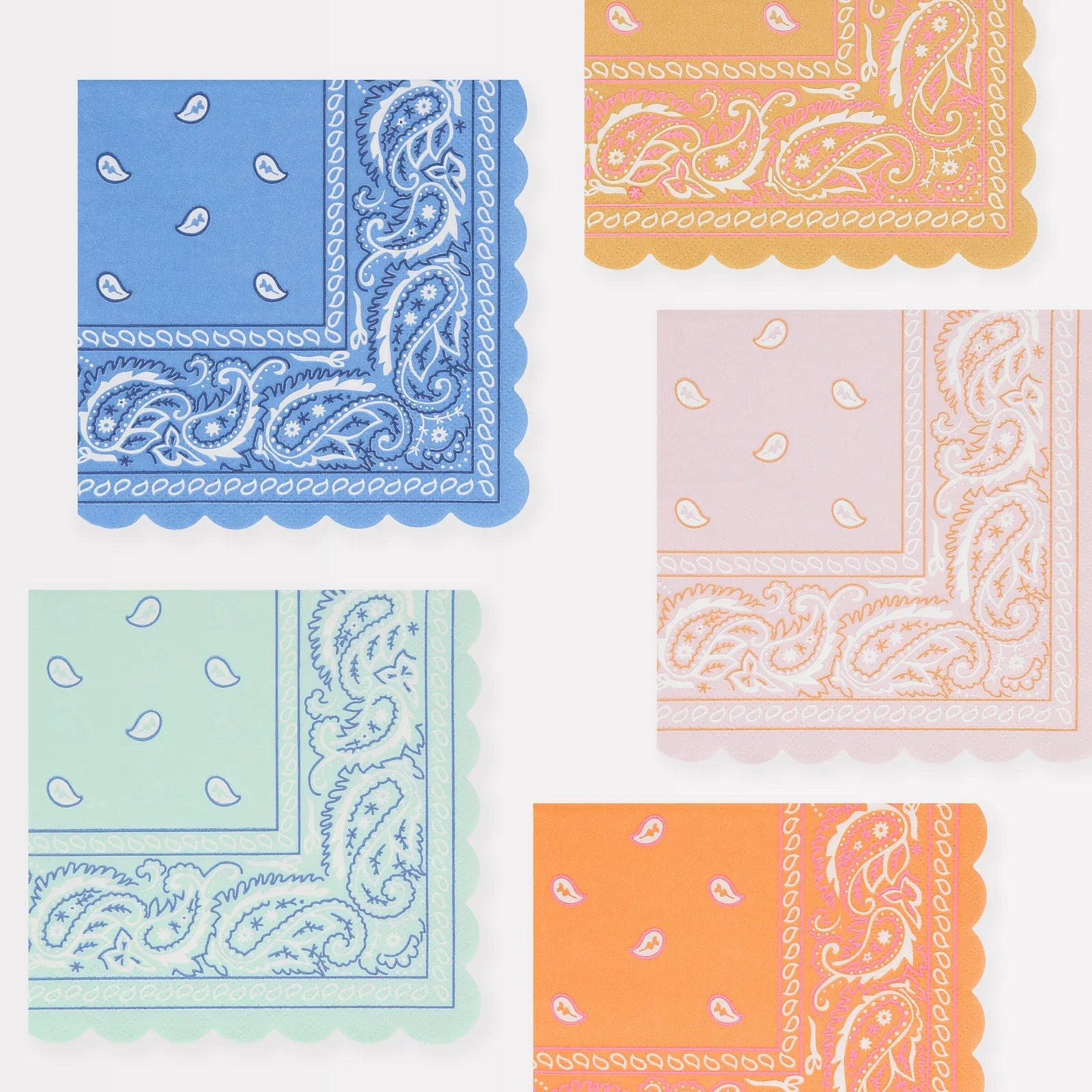 MERI MERI - BANDANA SMALL NAPKINS 16PK