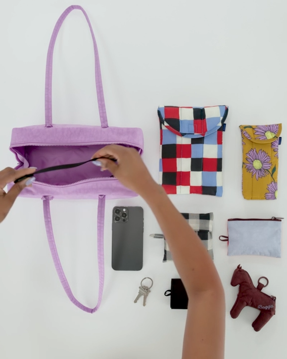 BAGGU - Nylon Bowler Bag - Black