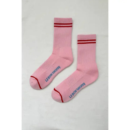 LE BON SHOPPE| Boyfriend Socks Socks Le Bon Shoppe Amour pink  