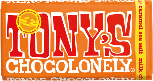 Tony's Chocolonely milk caramel sea salt 32% 180g