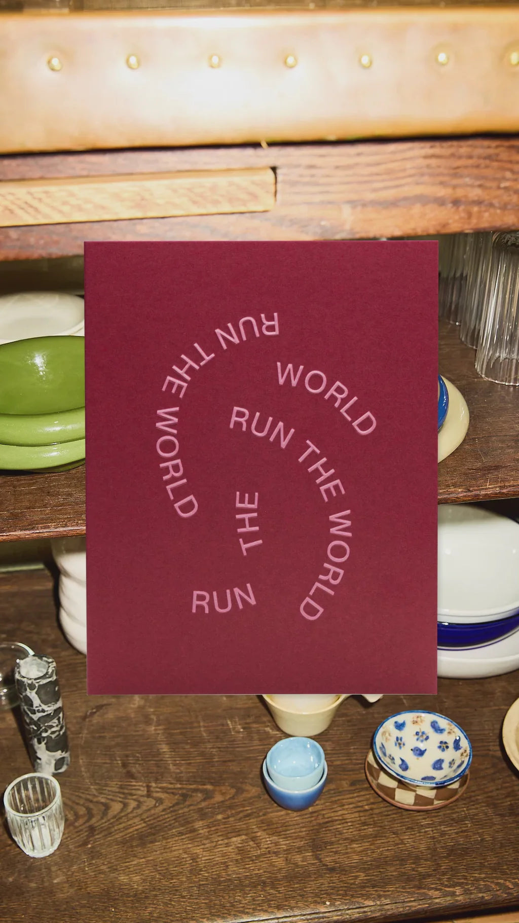 Short Talk Greeting Card | Run The World