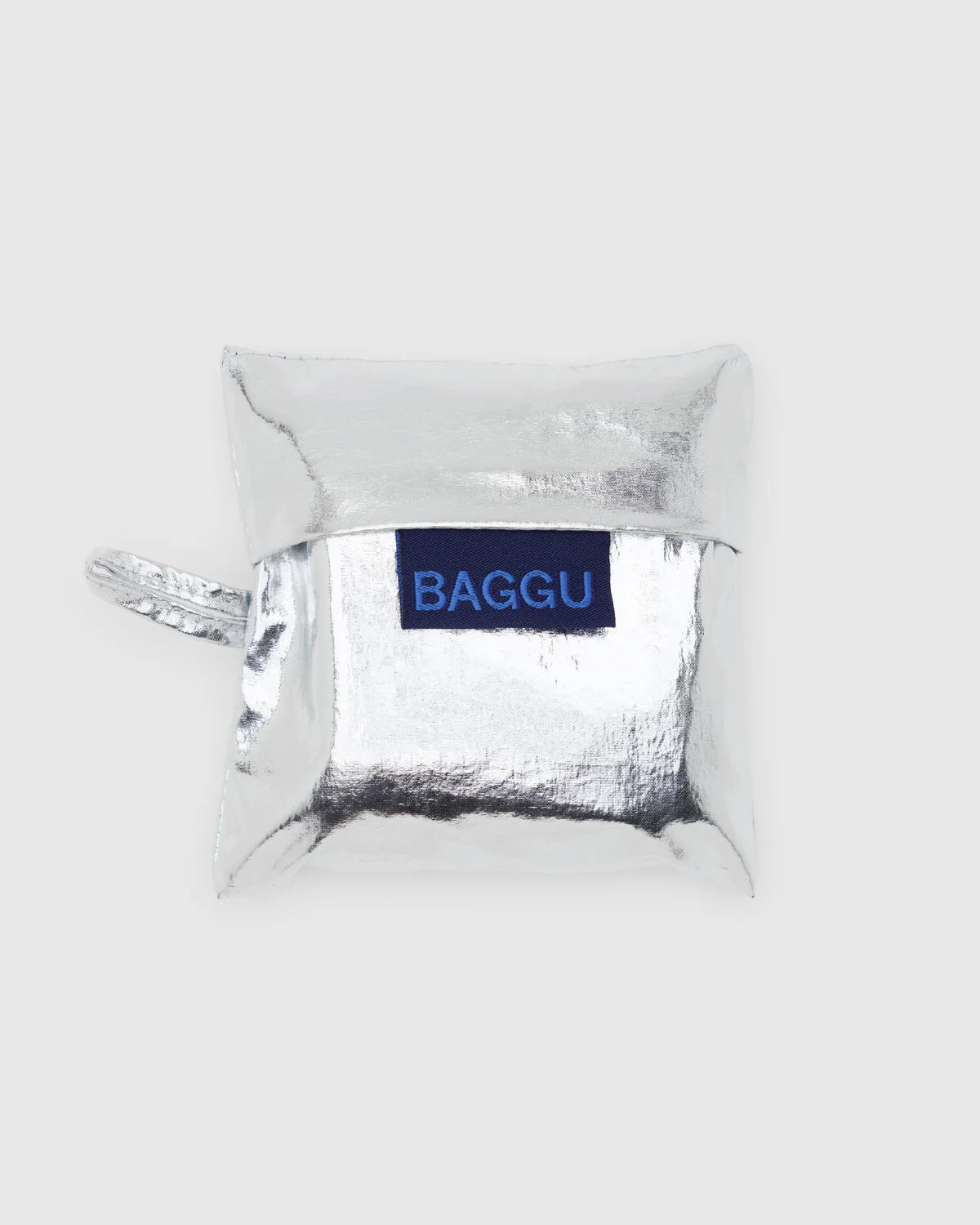 BAGGU Baby Bag Metallic Silver