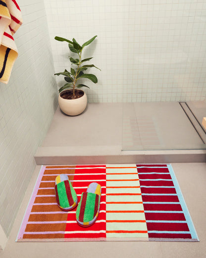 DUSEN DUSEN  House Stripes | Copper Stripe Bath Mat