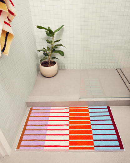 DUSEN DUSEN  House Stripes | Copper Stripe Bath Mat