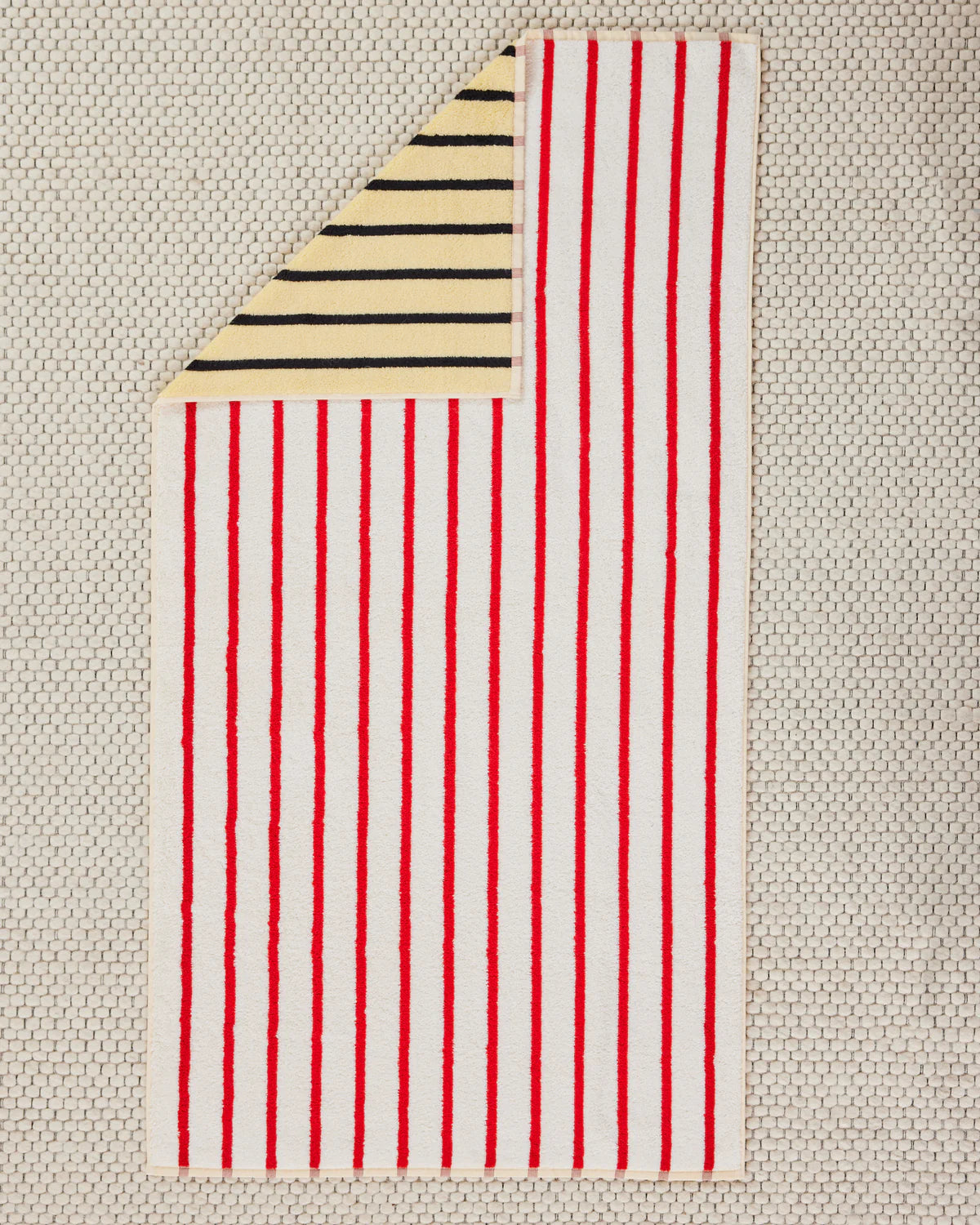 DUSEN DUSEN  House Stripes | Stucco Bath Towel