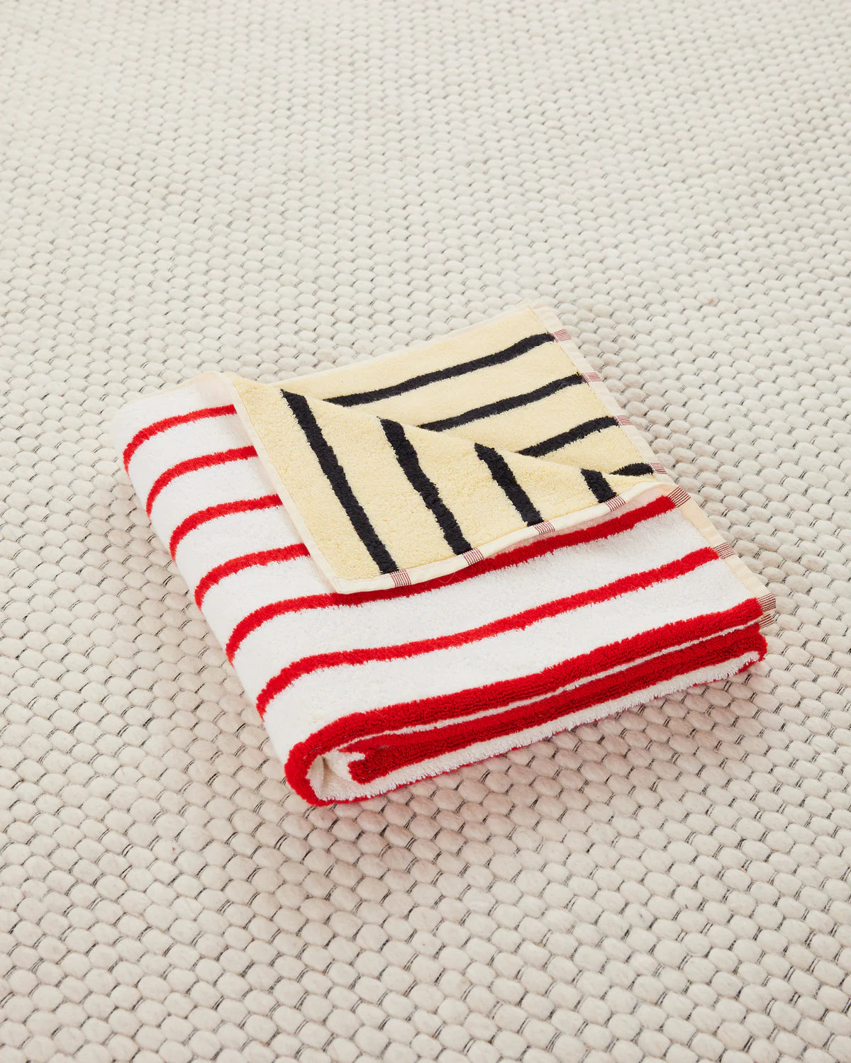 DUSEN DUSEN  House Stripes | Stucco Bath Towel