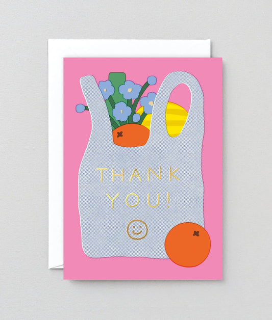 WRAP - Thank You Shopping Bag card  Wrap   